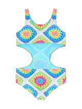 Tiril Printed Cut-Out One Piece Swimsuit