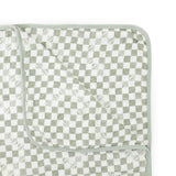 Original Organic Cotton Muslin Quilt - Green Checker