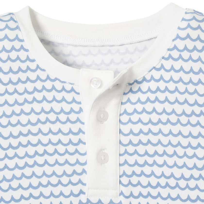 Kid's Pima Snug Fit Pajama Short Set in La Mer