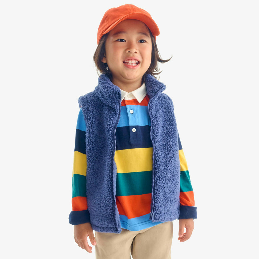 Kids teddy fleece vest