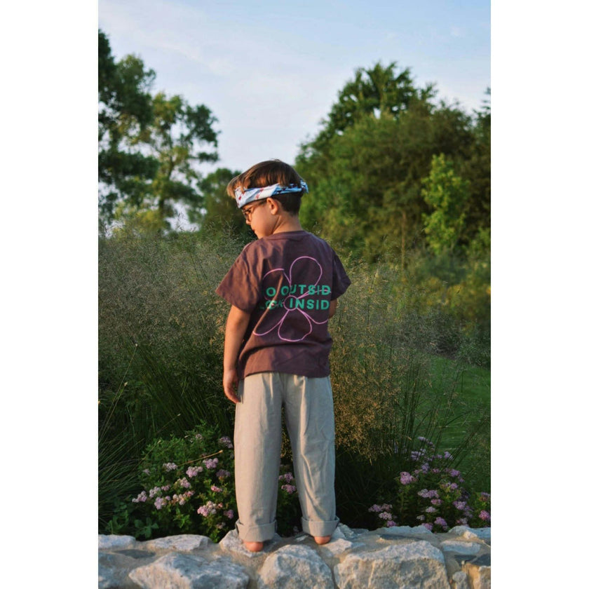 children's cotton t-shirt - flower power