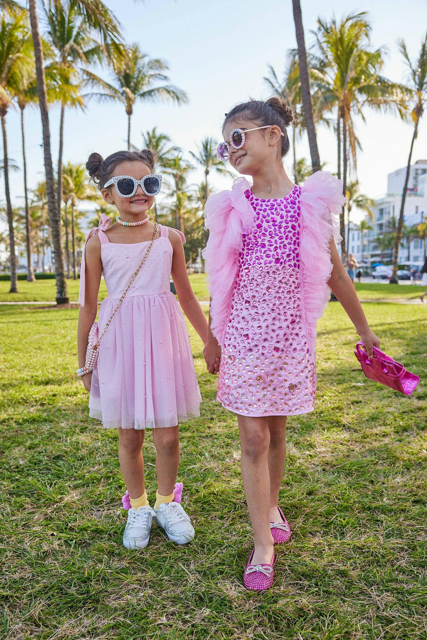 Pink Bejeweled Dress