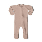 GROW WITH YOU FOOTIE | ROSE — Bamboo Organic Cotton Blend, 0–6M