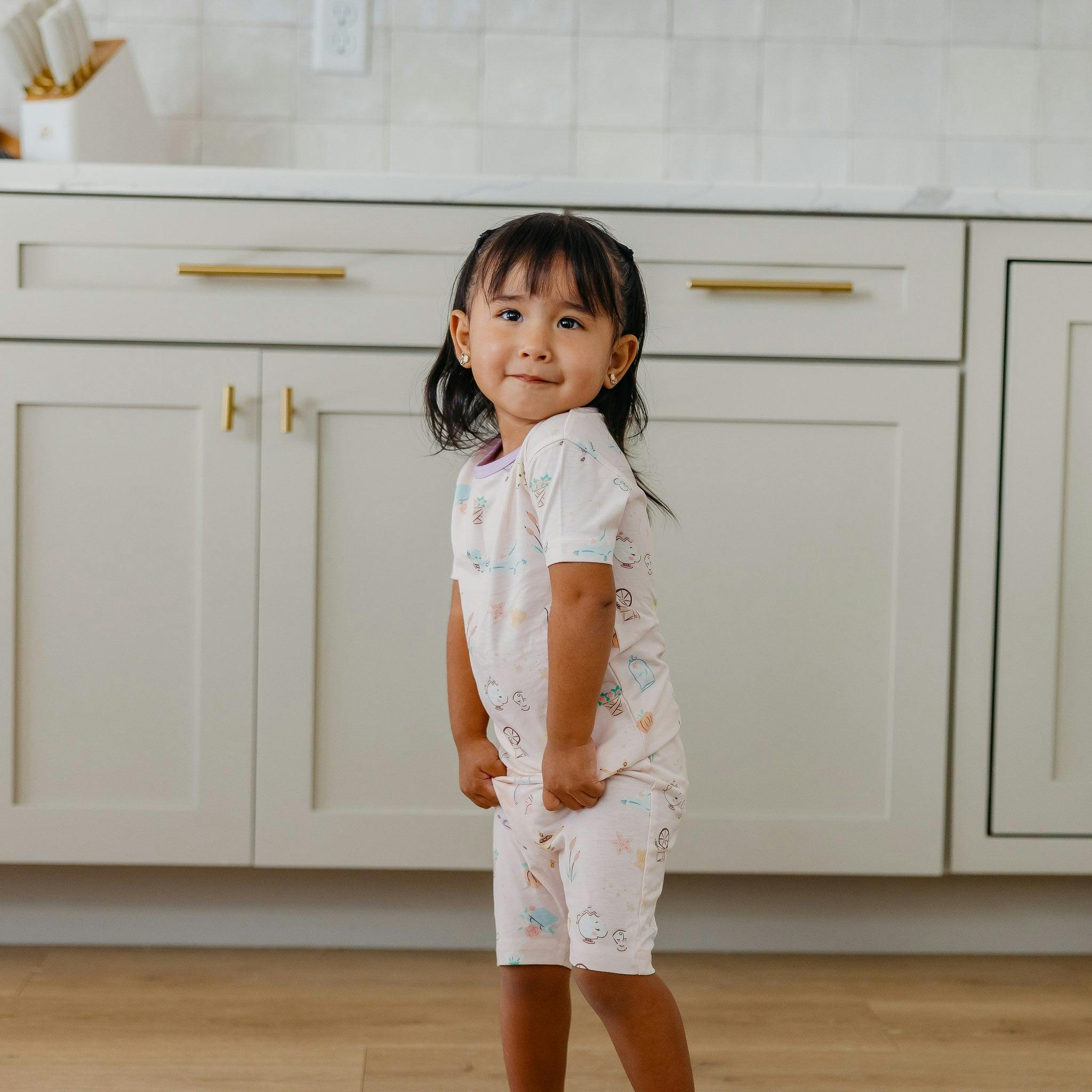 2pc Short Sleeve Pajama Set - Enchanted Friends