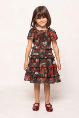 Mini Winnie Dress in Midnight Roses