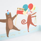 Animal Parade Concertina Card