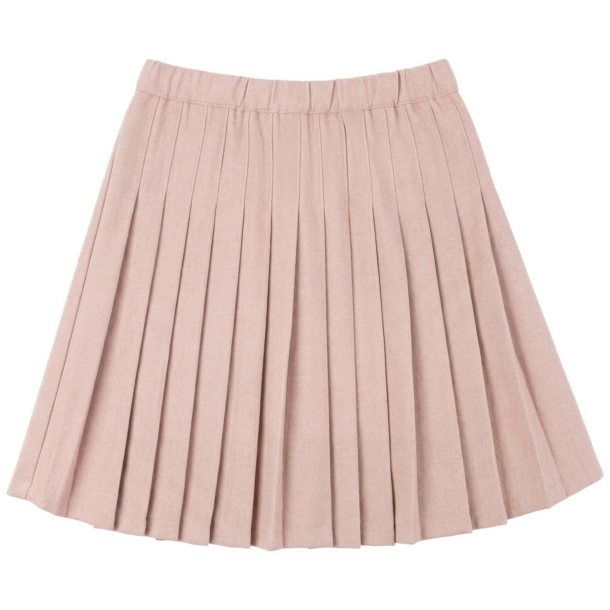 Woven Pleated Skirt