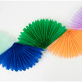Rainbow Honeycomb Fan Garland