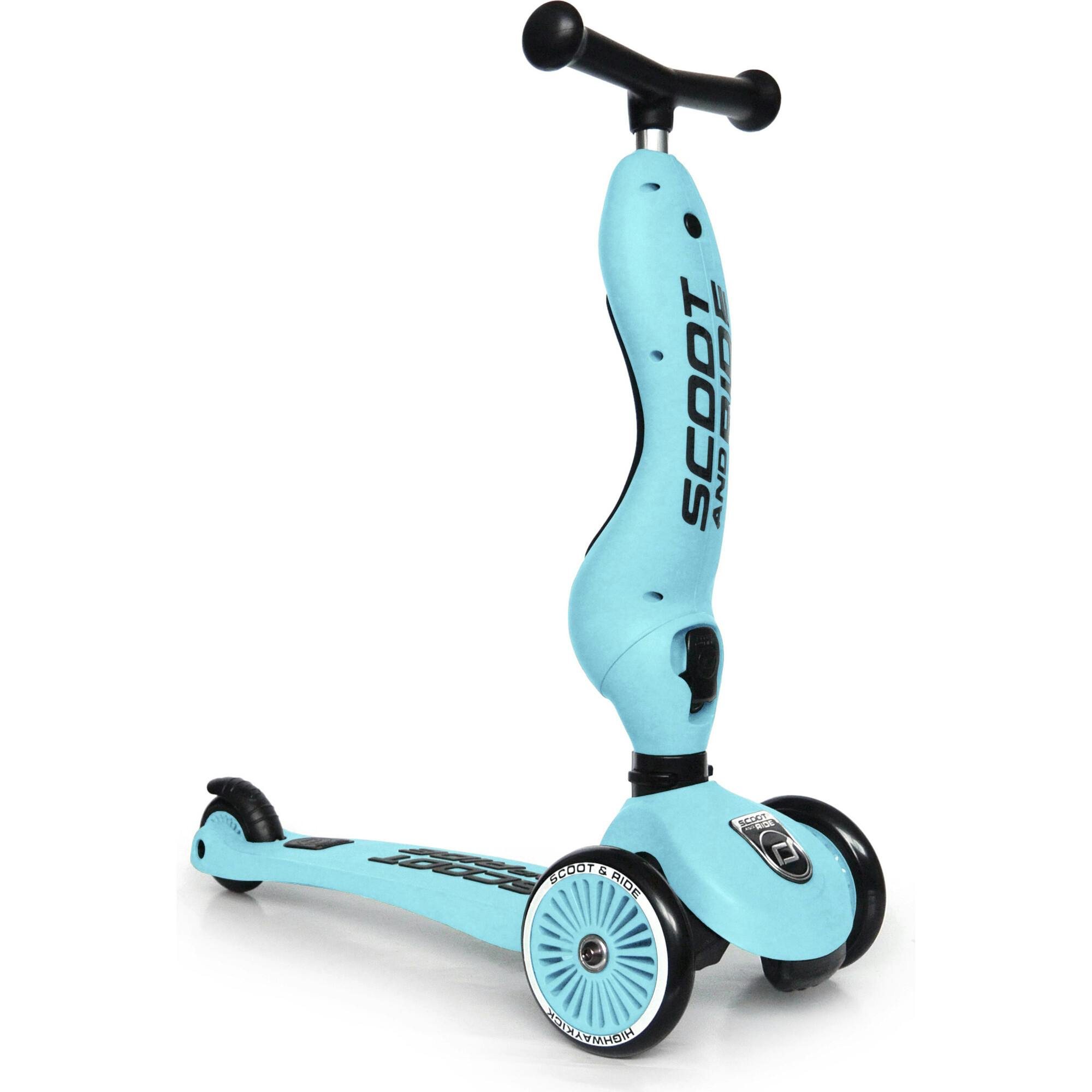 HighwayKick 1 Scooter and Ride On Toy Blueberry