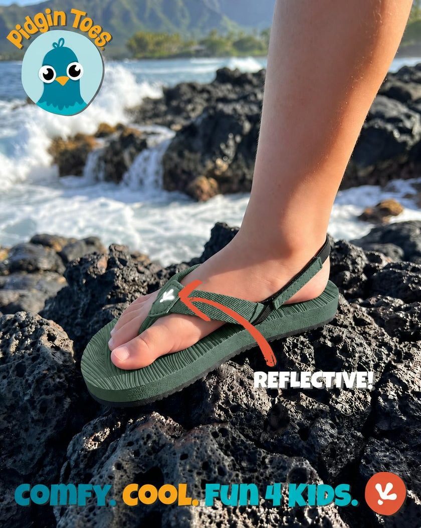 Pidgin Toes® Kids' Flip Flop, Kiwi