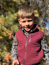 HUNTER burgundy padded vest