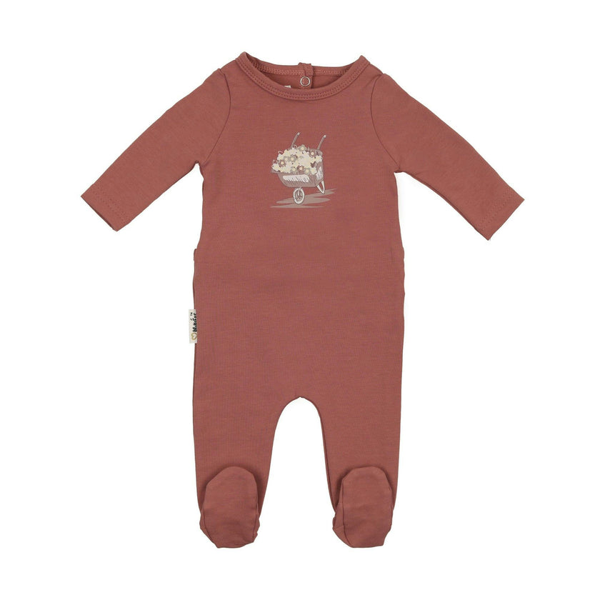 Whimsy Wheelbarrow Footie and Beanie Set