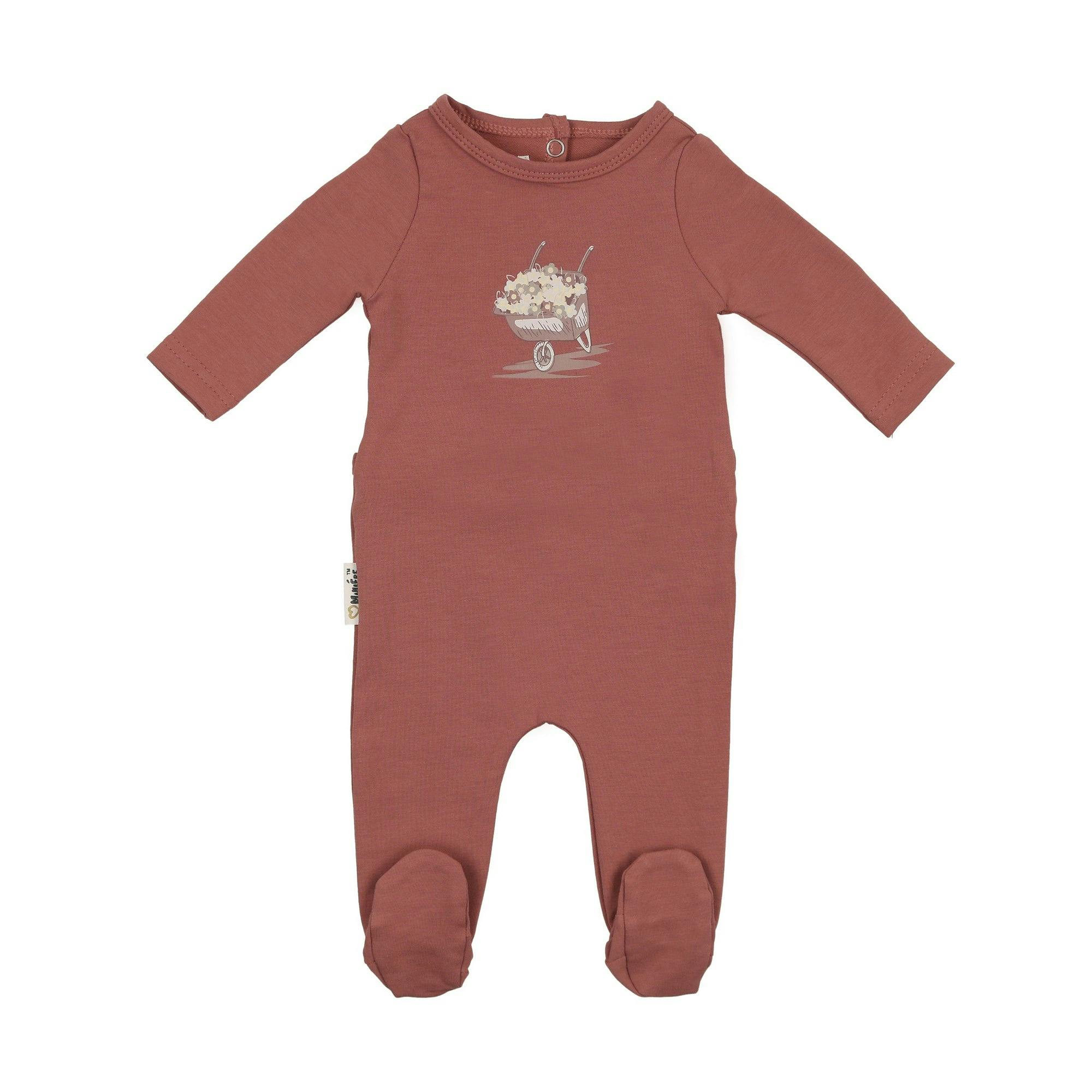 Whimsy Wheelbarrow Footie and Beanie Set