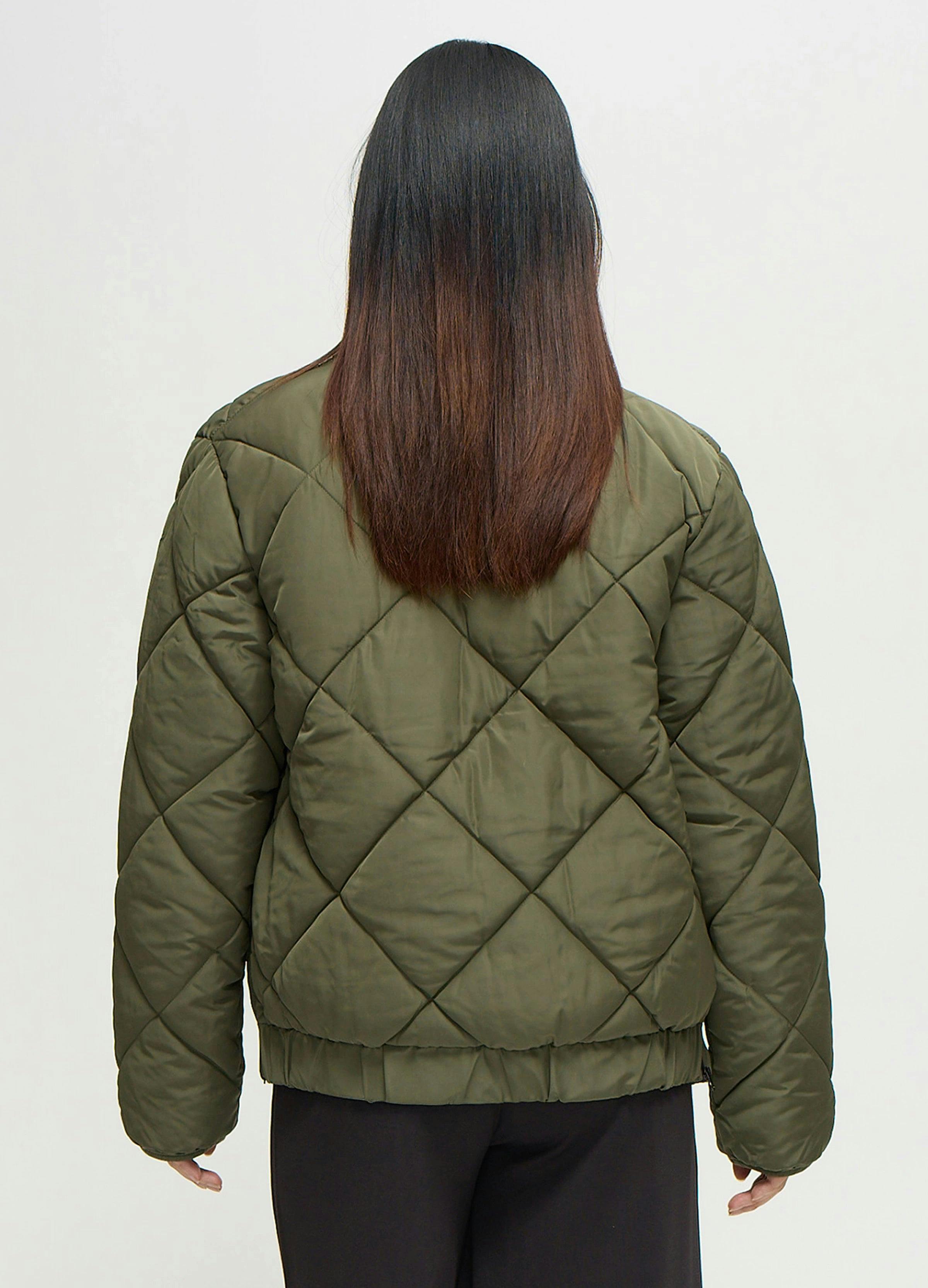 Expandable Raglan Sleeve Maternity Puffer Jacket