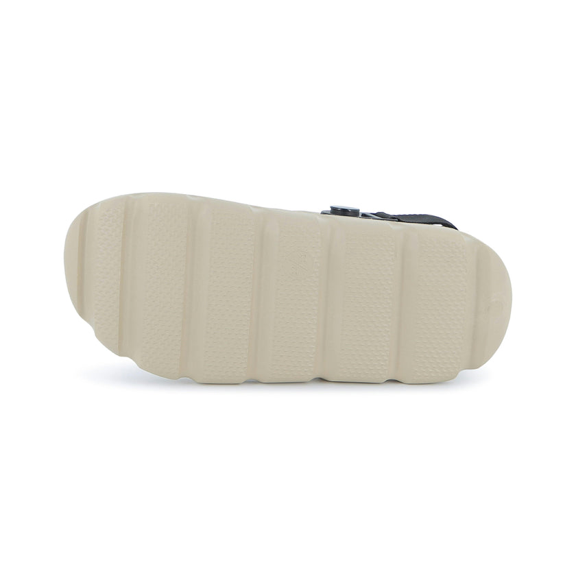 Beige BOSS Patch Sandals
