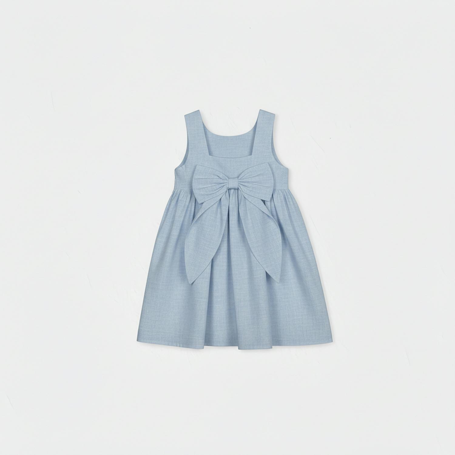 Bella Girl Dress Sleeveless, Aqua