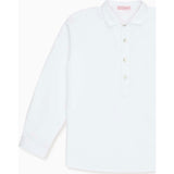 White Gingham Miguel Long Sleeve Boy Shirt