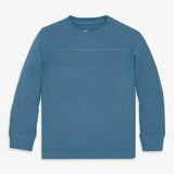 Kids long sleeve garment-dyed varsity tee