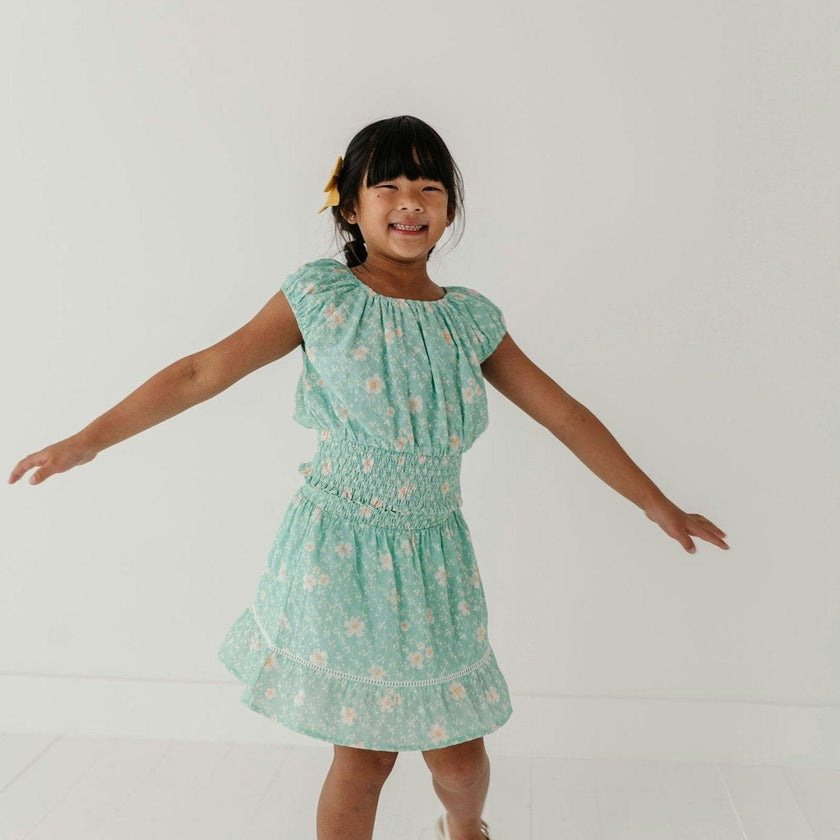 Smocked Eyelet Skirt