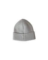 Merino Wool Beanie in Light Heather Gray