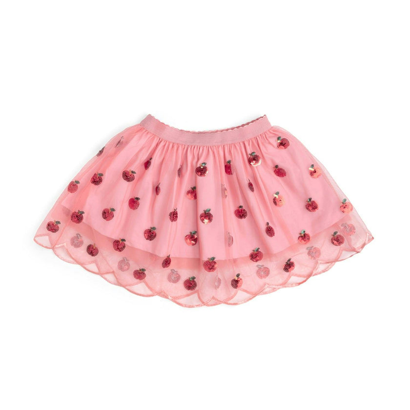 Apple Sequin Scalloped Tutu
