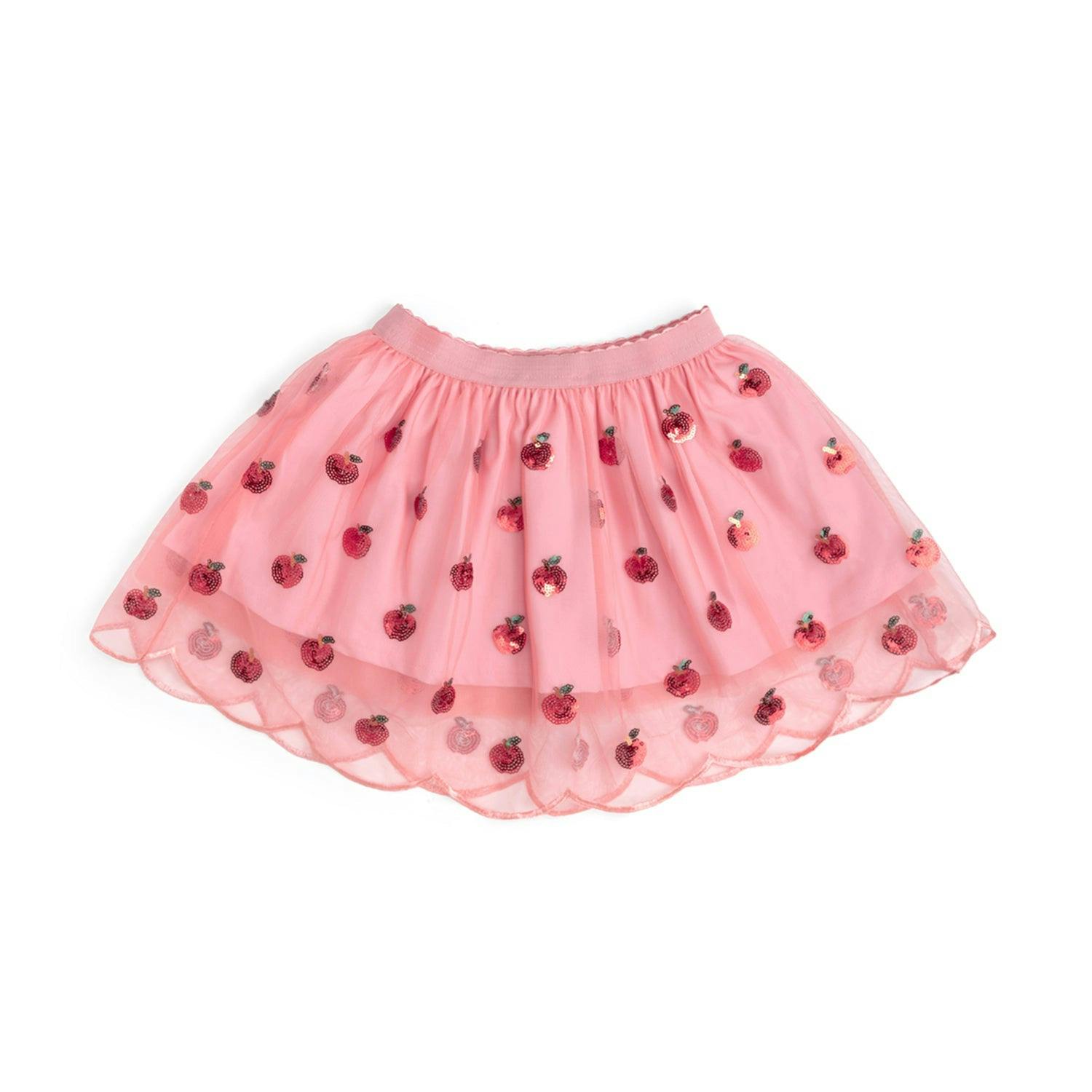 Apple Sequin Scalloped Tutu