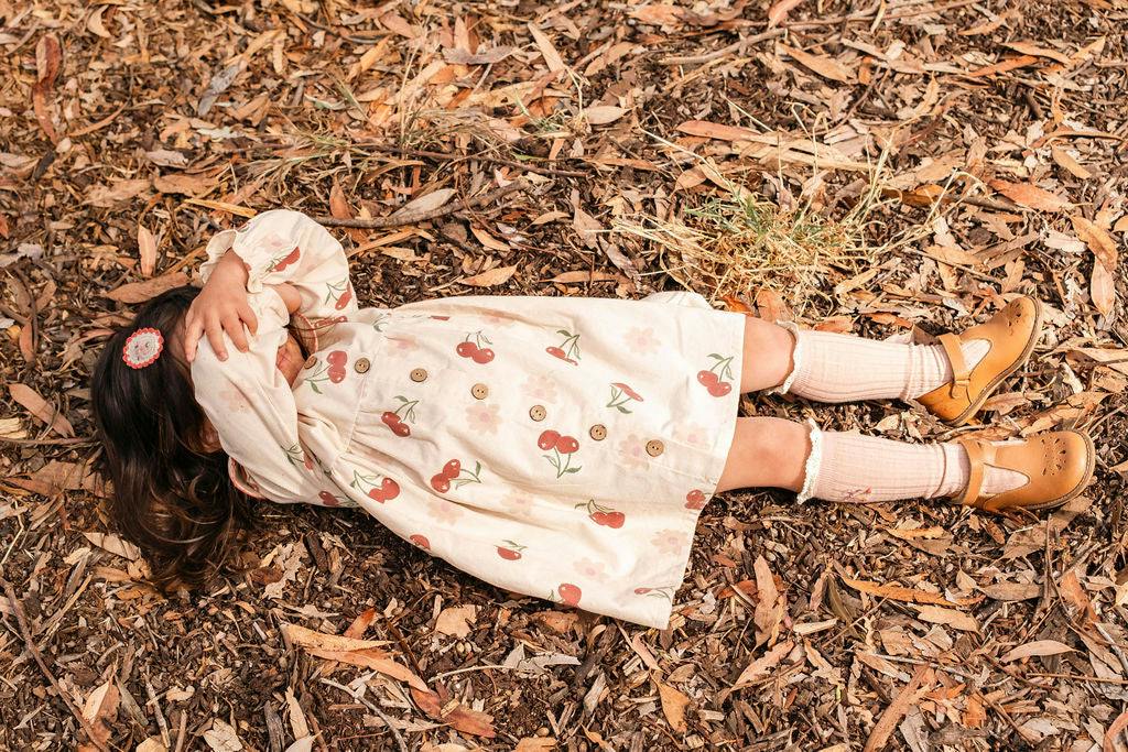 Clementine Dress in Cherry Bloom