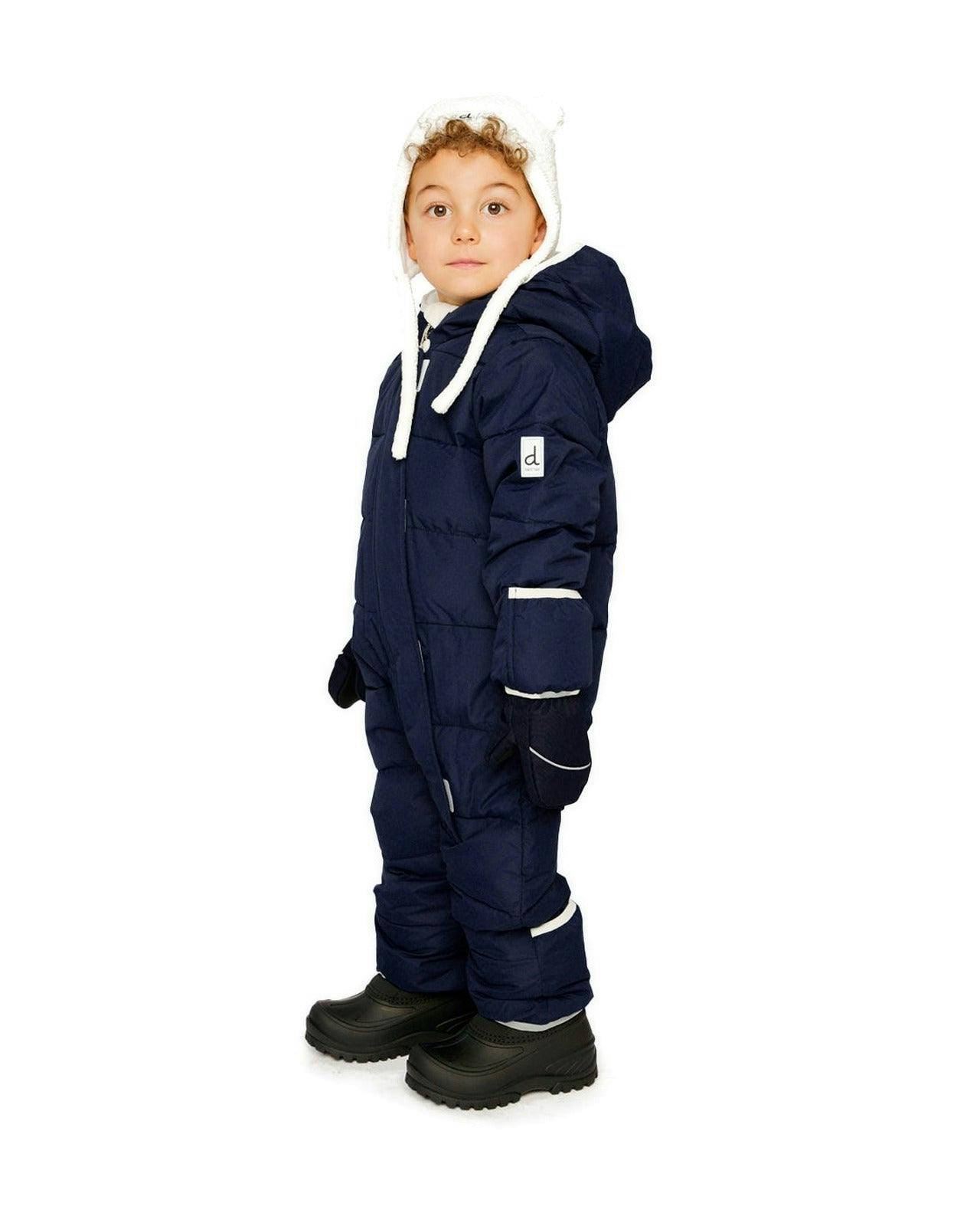 Baby Cloud One Piece Snowsuit Adapted For Car Seats Dark Blue