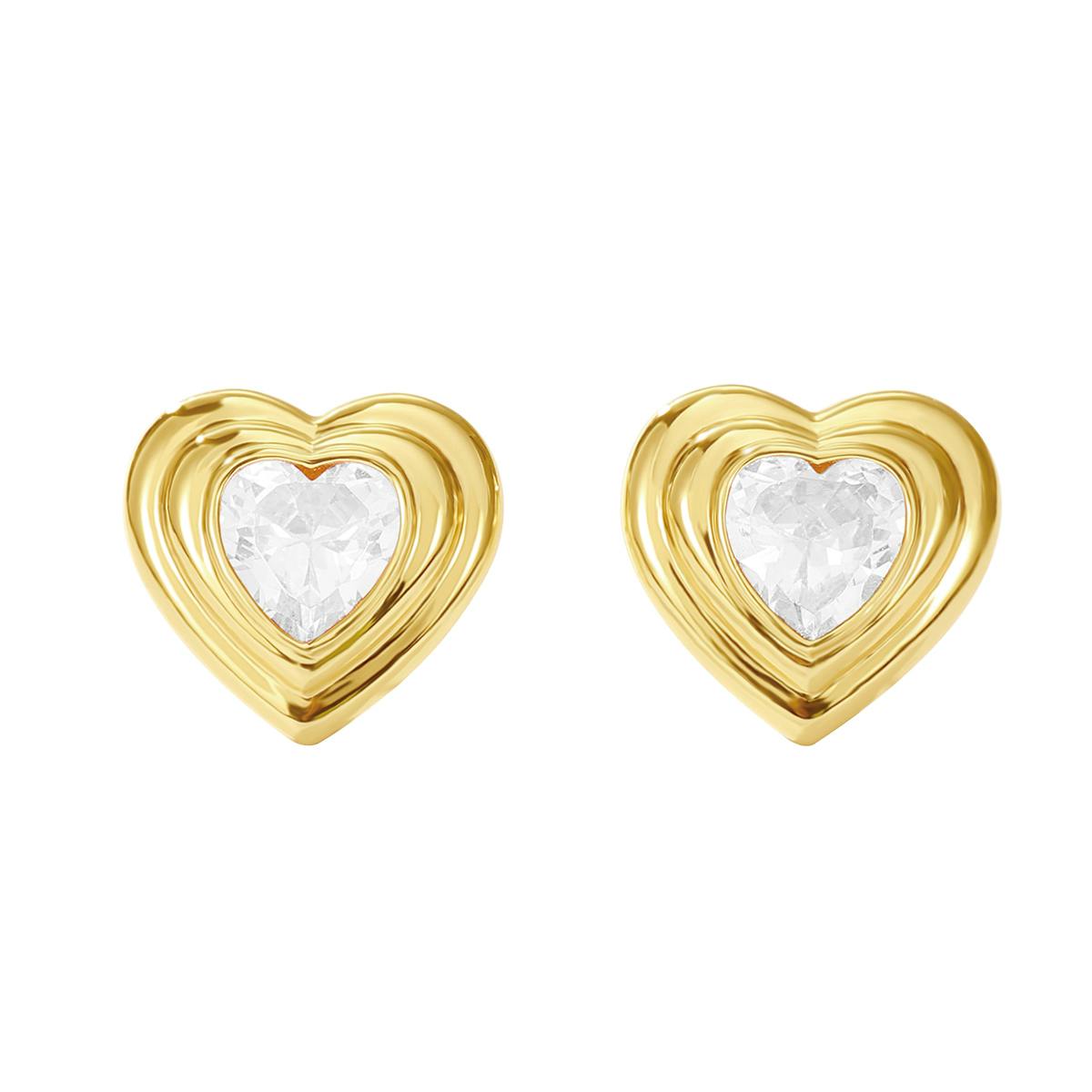 RETRO HEART EARRINGS