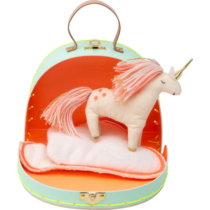 Unicorn Mini Suitcase Doll