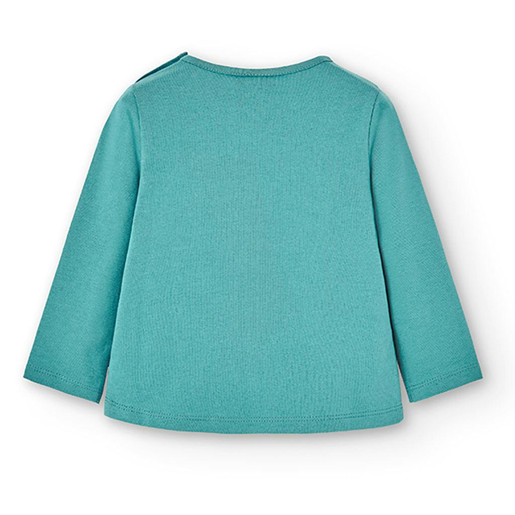Teal Blue Tulip Graphic T-Shirt