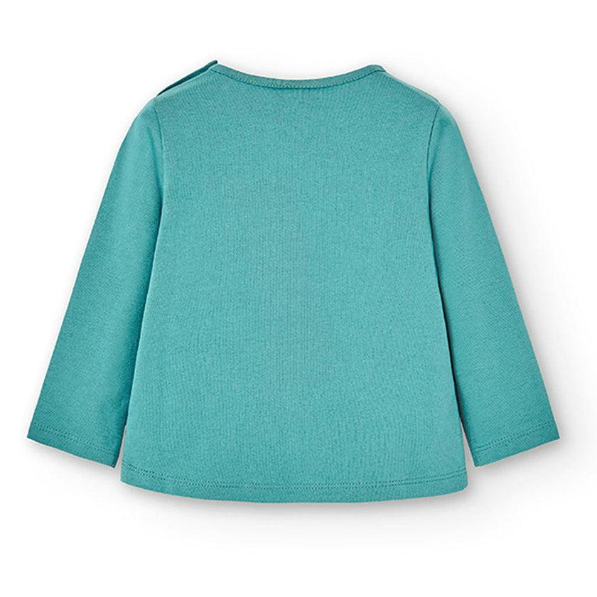 Teal Blue Tulip Graphic T-Shirt