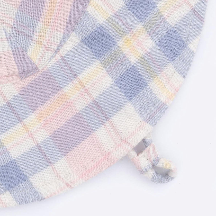 Dusty Plaid - Wide Brim Sun Hat