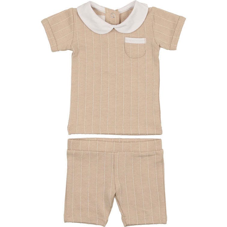 Raised Stripe Two-Piece Set
