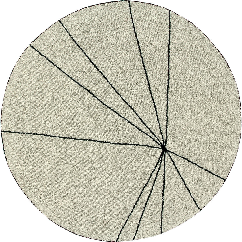 Trace Round Washable Rug
