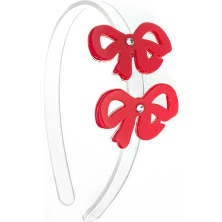 Bows Fancy Double Red Headband