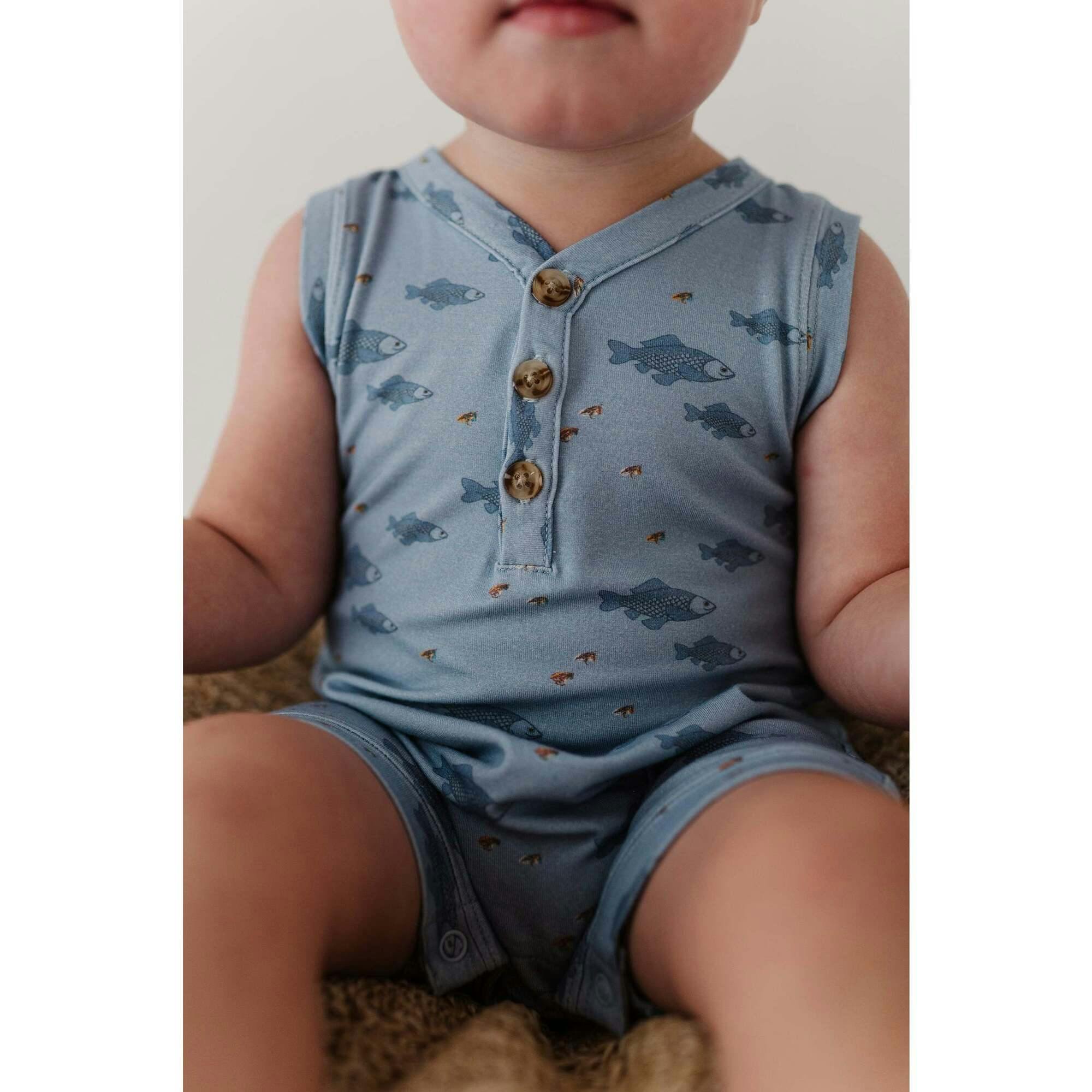 Boy's Sleeveless Romper