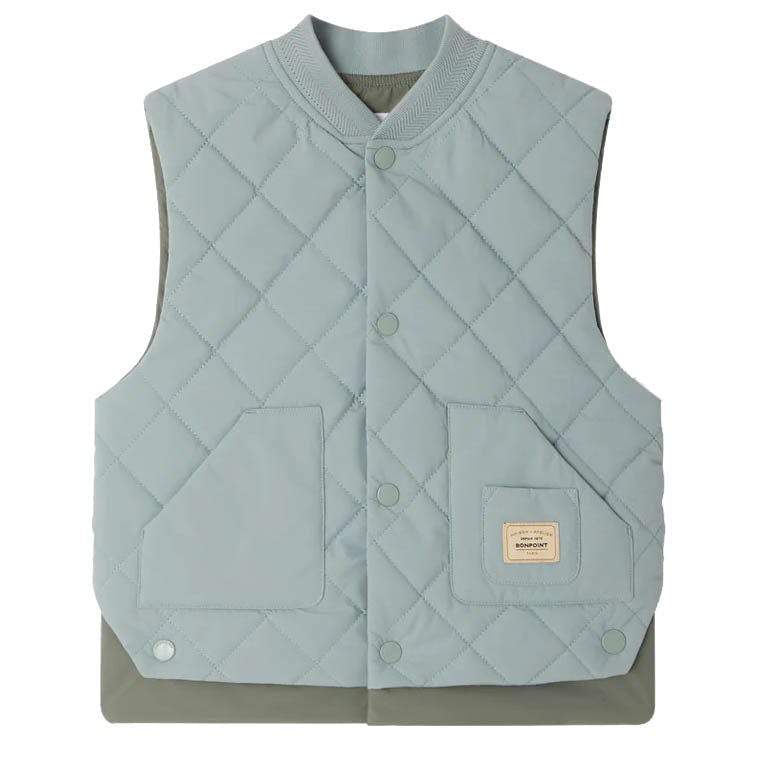 BONPOINT Leo Puffer Vest - Blue Sea