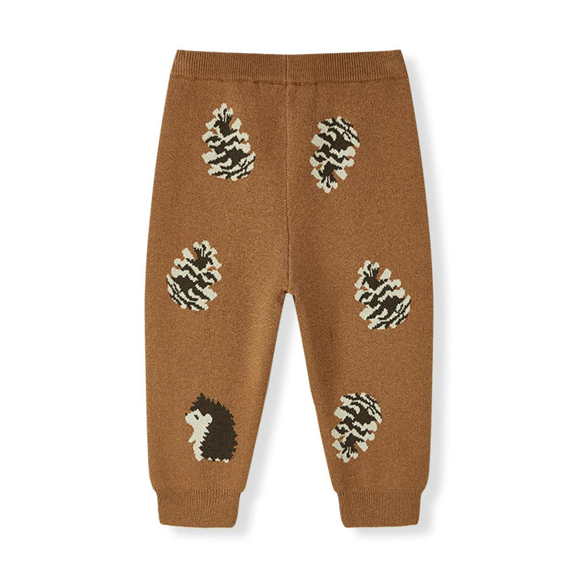 Pinecone & Knitted Birdseye Jacquard Sweatpants