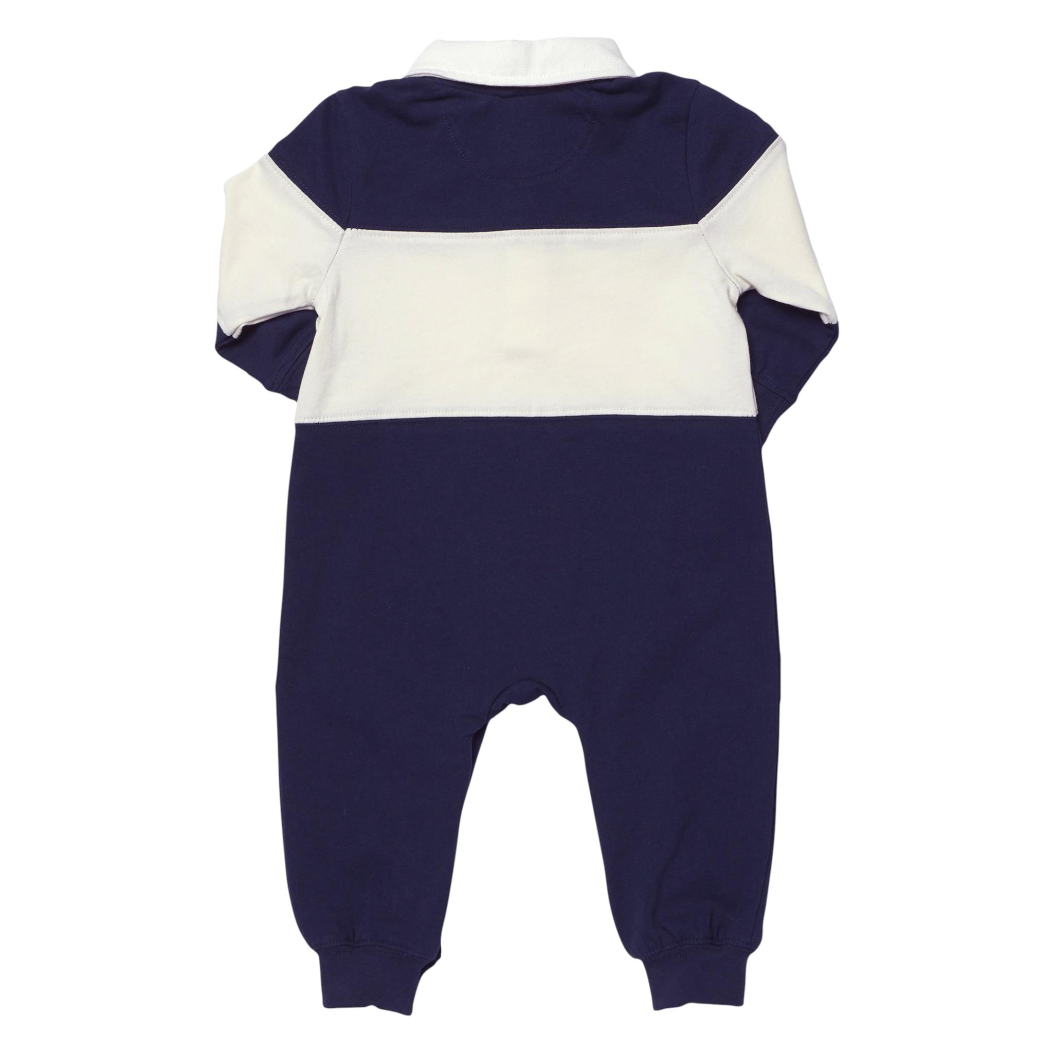 Baby Boys Albert Rugby Jumper - Navy White