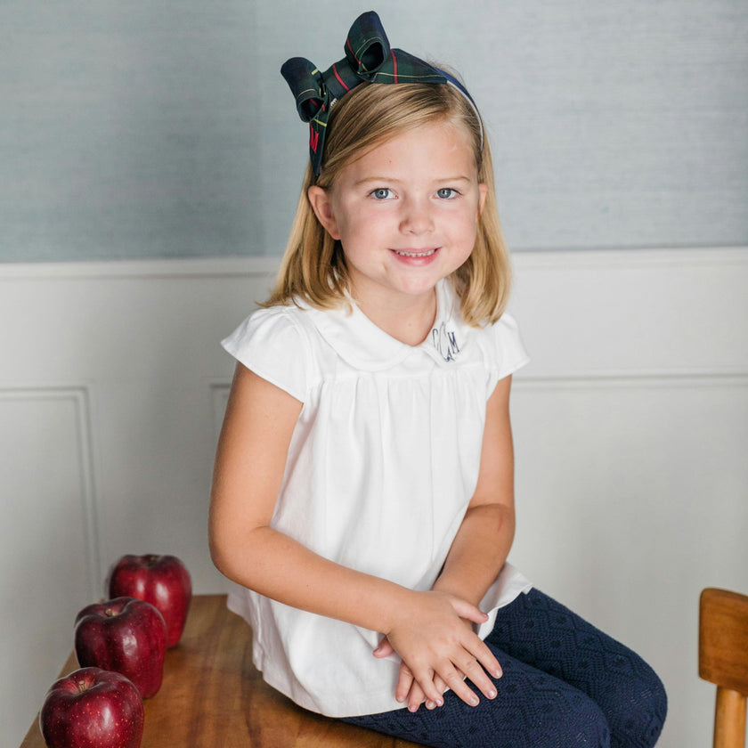 Minden CapSleeve Peter Pan Collar Top