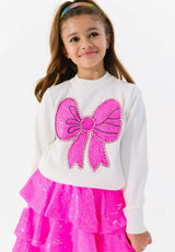 Hot Pink 3 Tier Sparkle Skirt