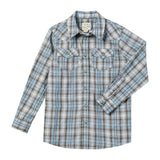 HOWDY Western Beige/Blue plaid WOVEN SHIRT