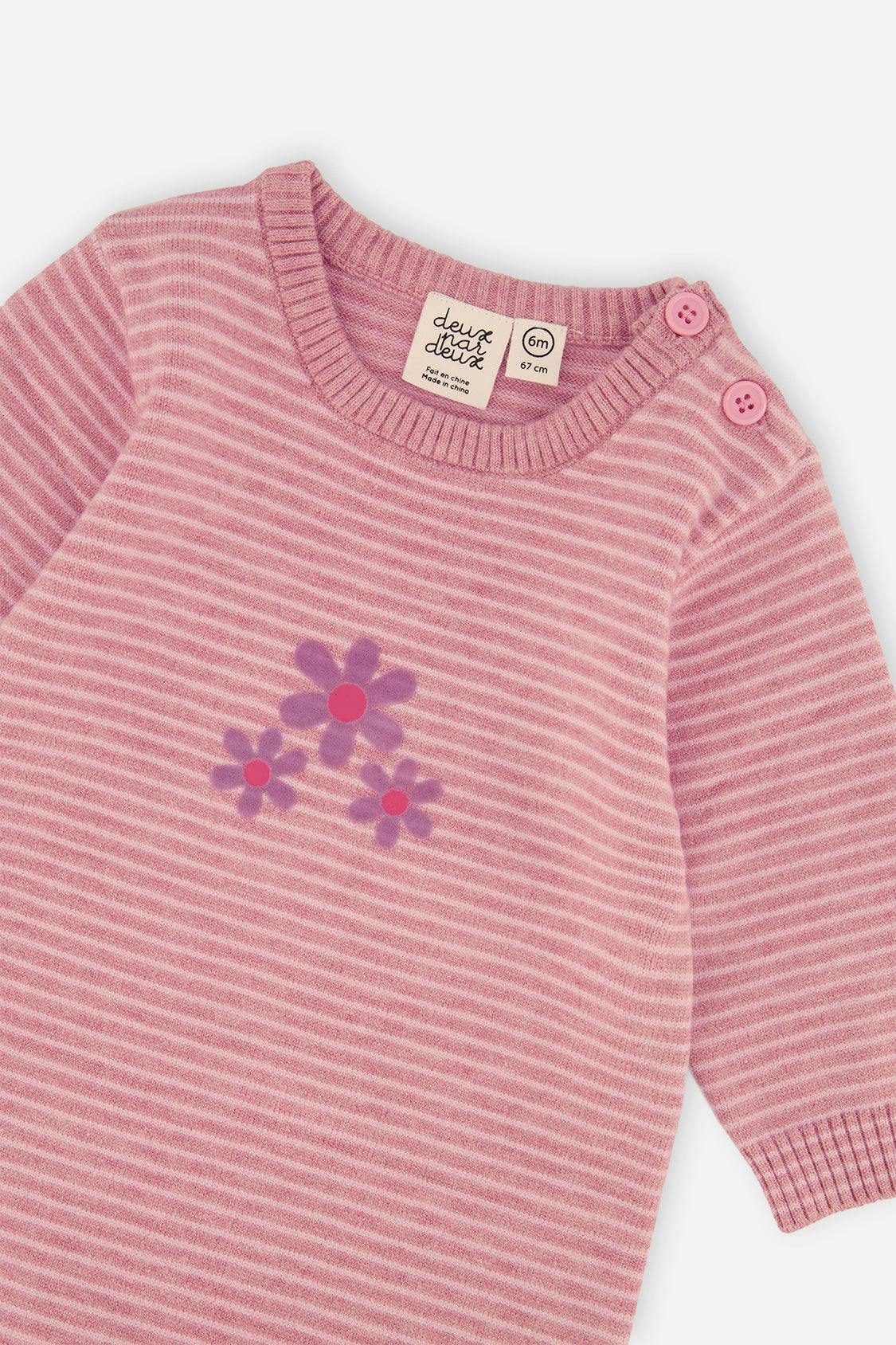 Knitted Romper Dusty Pink