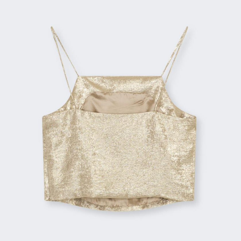 Saffron Woman Top Gold