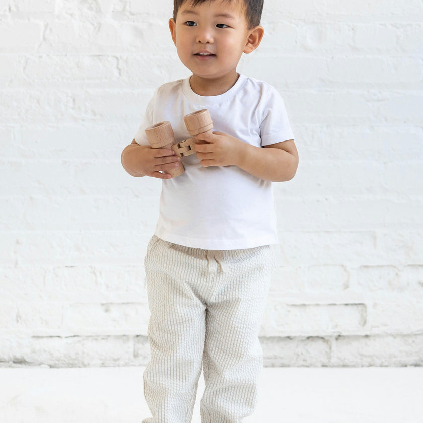 Merrit Seersucker Pant - Dune Stripe