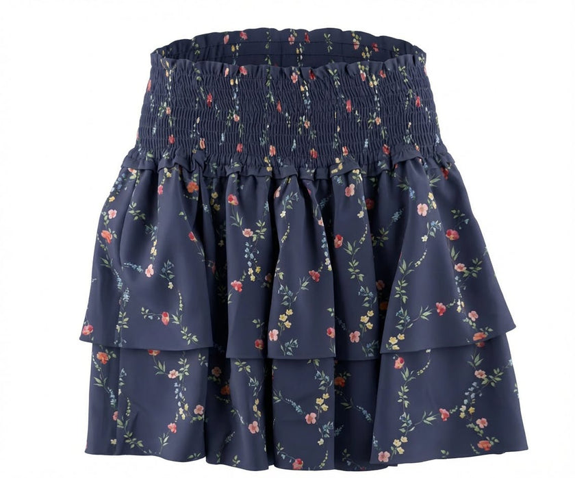 Scottie Skirt Navy Vine