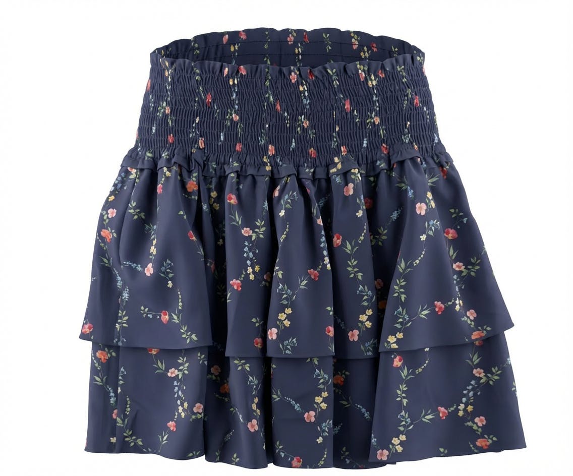 Scottie Skirt Navy Vine