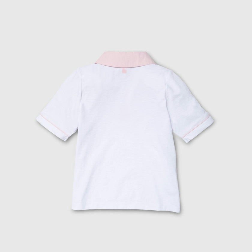 Tech Play Polo in Pink Trim