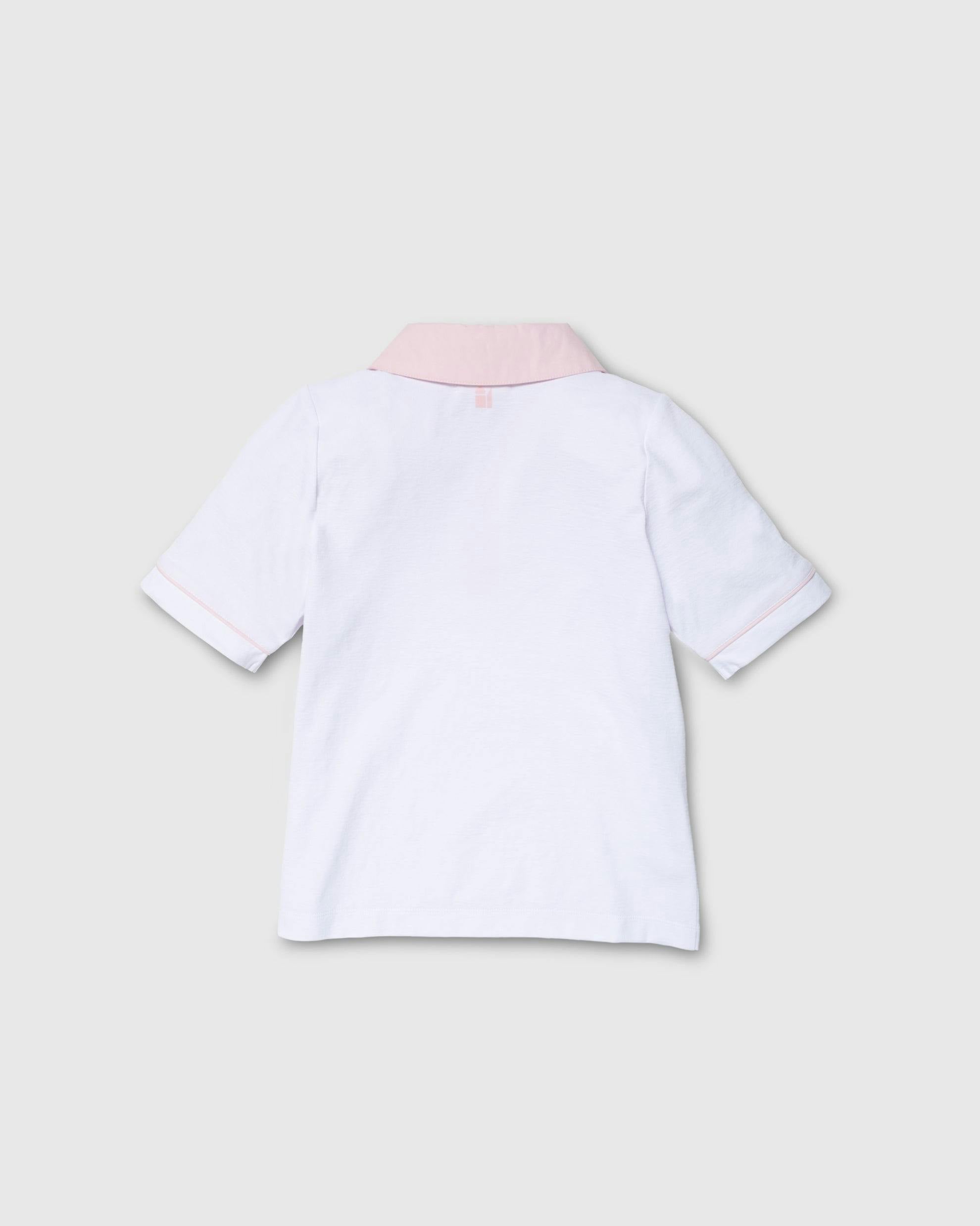 Tech Play Polo in Pink Trim